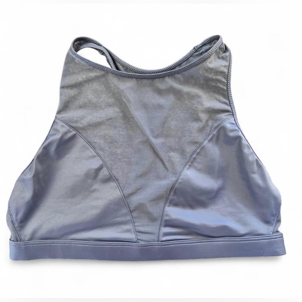Victoria’s Secret Sport Women’s Medium High Neck Sports Bra Blue Gray Activewear
